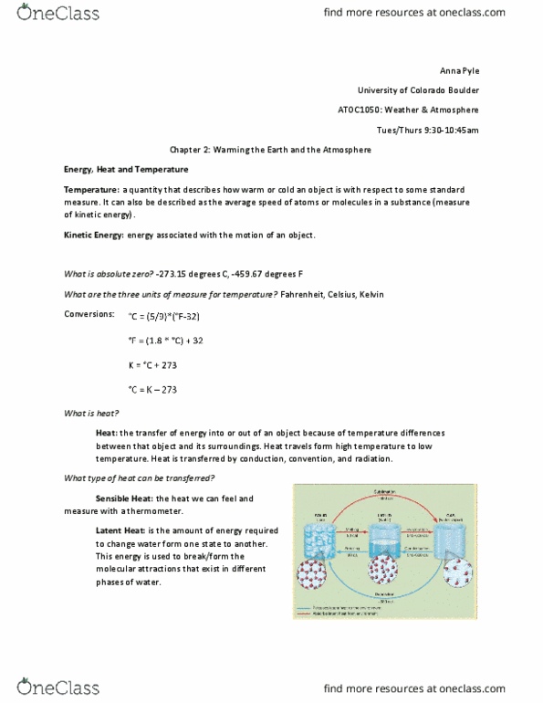 ATOC 1050 Lecture Notes - Lecture 2: Radiant Energy, Ultraviolet, Fluid Parcel thumbnail