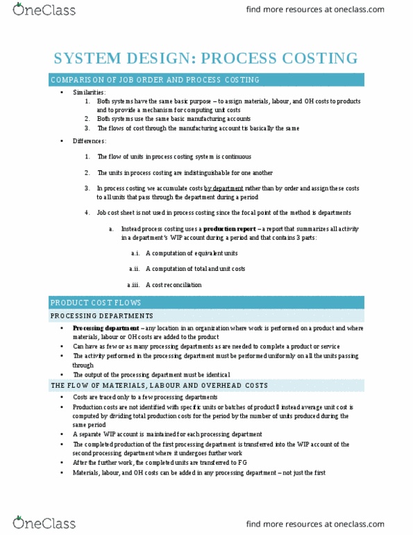 RSM222H1 Chapter Notes - Chapter 6-7: Cost Driver, Indian Railways, Activity-Based Costing thumbnail