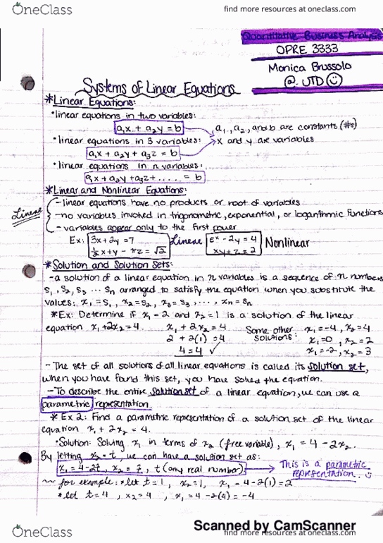 OPRE 3333 Lecture 2: OPRE 3333- Chapter 1 Notes thumbnail
