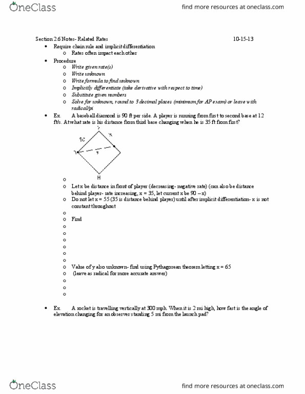 MATH-M 211 Lecture Notes - Lecture 9: Implicit Function, M.I. High, Pythagorean Theorem thumbnail