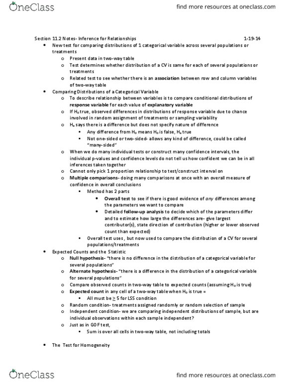 STAT-S 300 Lecture Notes - Lecture 28: Design Patterns, Multiple Comparisons Problem, Random Assignment thumbnail