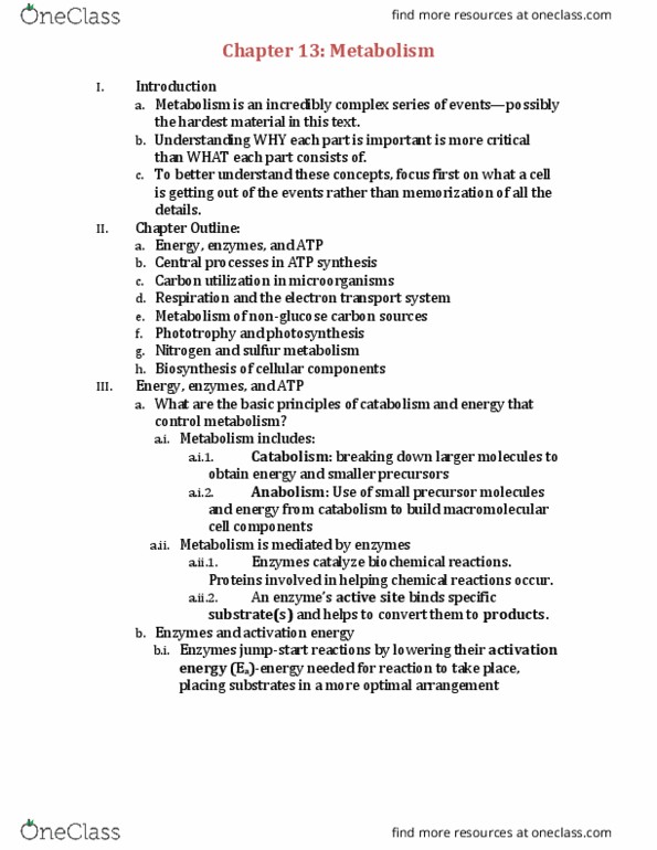 BIOL 2051 Lecture Notes - Lecture 13: Sulfur Metabolism, Human Microbiota, Glycerol thumbnail