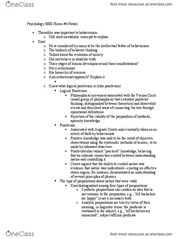 PSYC 4008 Lecture Notes - Lecture 1: Systematic Desensitization, Logical Positivism, Little Albert Experiment thumbnail