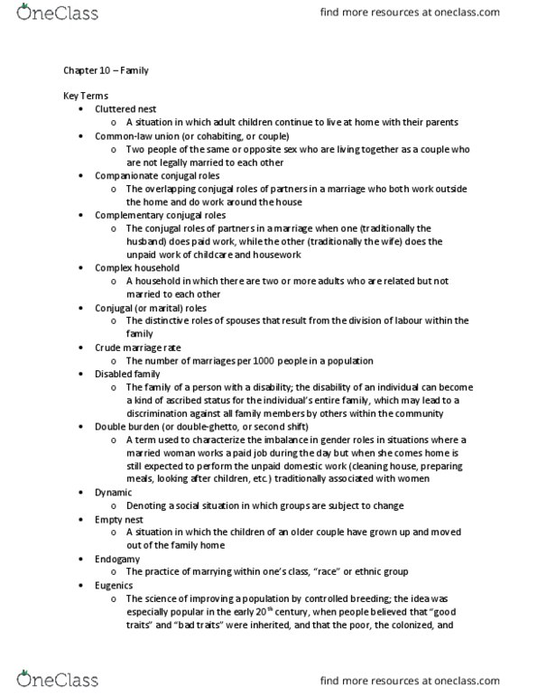 SOSA 1200X Chapter Notes - Chapter 10: Hierarchical Organization, Glass Ceiling, Child Care thumbnail