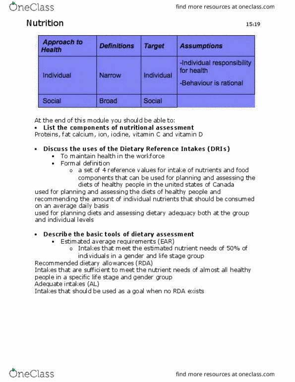 FNN 111 Lecture Notes - Lecture 1: Trans Fat, Bran, Corn Syrup thumbnail