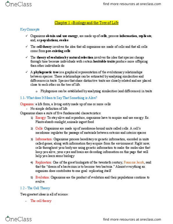 BIOLOGY 1M03 Chapter Notes - Chapter 1, 24, 25, 26, 27: Allele Frequency, Genotype Frequency, Assortative Mating thumbnail