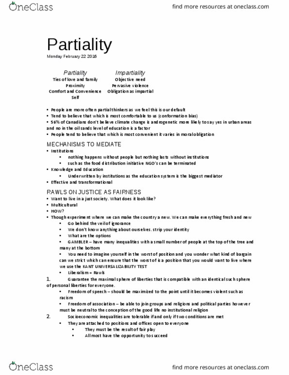 PHIL 157 Lecture Notes - Lecture 11: Kantianism thumbnail