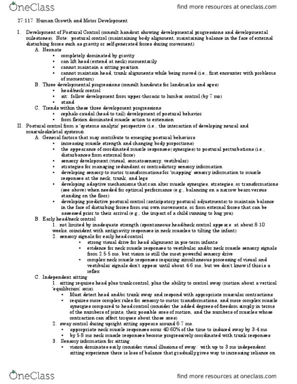 HHP 3300 Lecture Notes - Lecture 2: Visual Acuity, Anti-Gravity, Depth Perception thumbnail