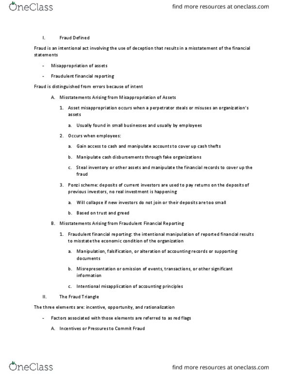 ACCT 4150 Lecture Notes - Lecture 2: Financial Statement, Accounting, Whistleblower thumbnail