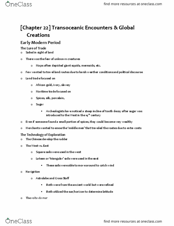 HIST 1112 Lecture 3: Lecture 3 & 4: Transoceanic Encounters & Global Exploration thumbnail