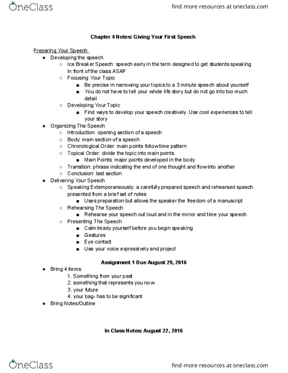 COMM-2500 Lecture Notes - Lecture 2: Eye Contact thumbnail