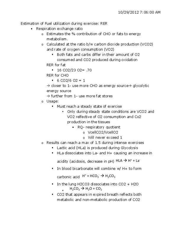 EDKP 395 Lecture Notes - Lecture 4: Vo2 Max, Exercise Intensity, Glycogenolysis thumbnail