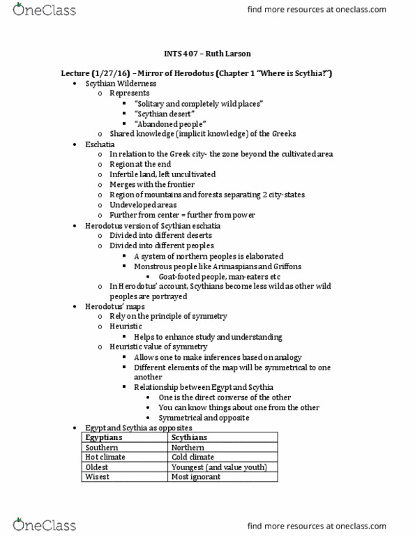 INTS 407 Lecture Notes - Lecture 2: Nomarch thumbnail