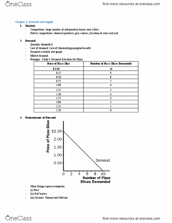 ECON 111 Lecture Notes - Lecture 4: Demand Curve, Perfect Competition, Marginal Utility thumbnail