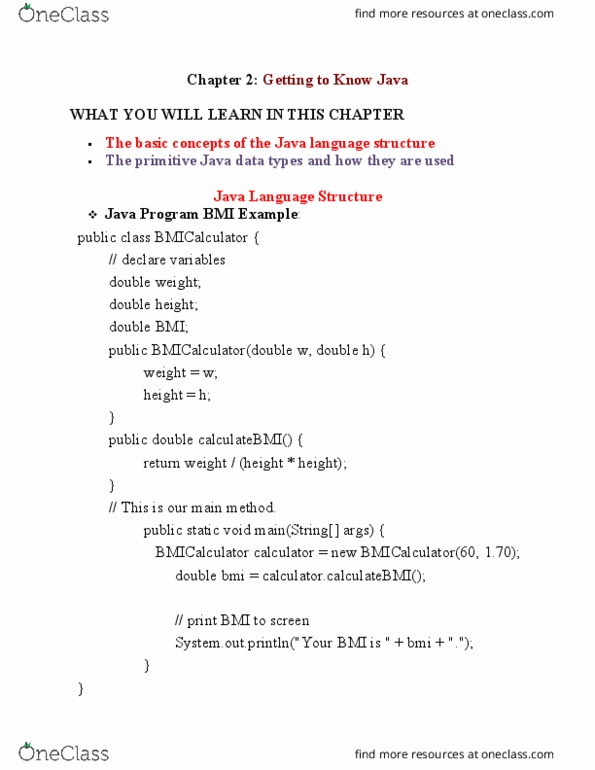 EECS 1021 Chapter Notes - Chapter 2: Grammar, Computer Programming, Part Of Speech thumbnail