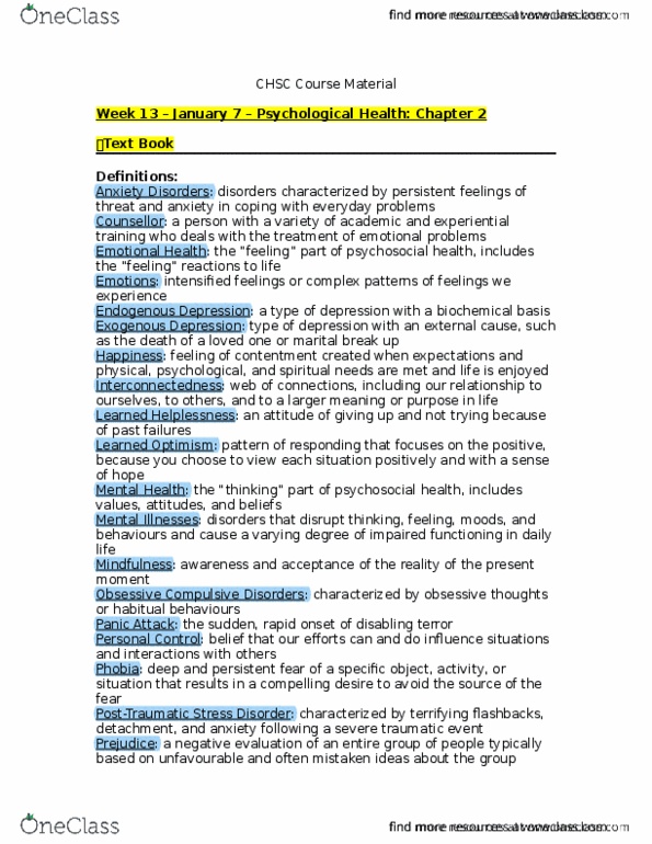 HLSC 1F90 Lecture 1: HealthScience 1F90 thumbnail