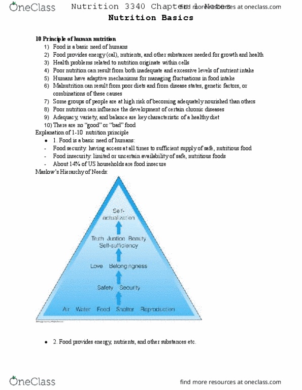 NUTR 3340 Lecture Notes - Lecture 1: Nutrient Density, Cardiovascular Disease, Food Security thumbnail