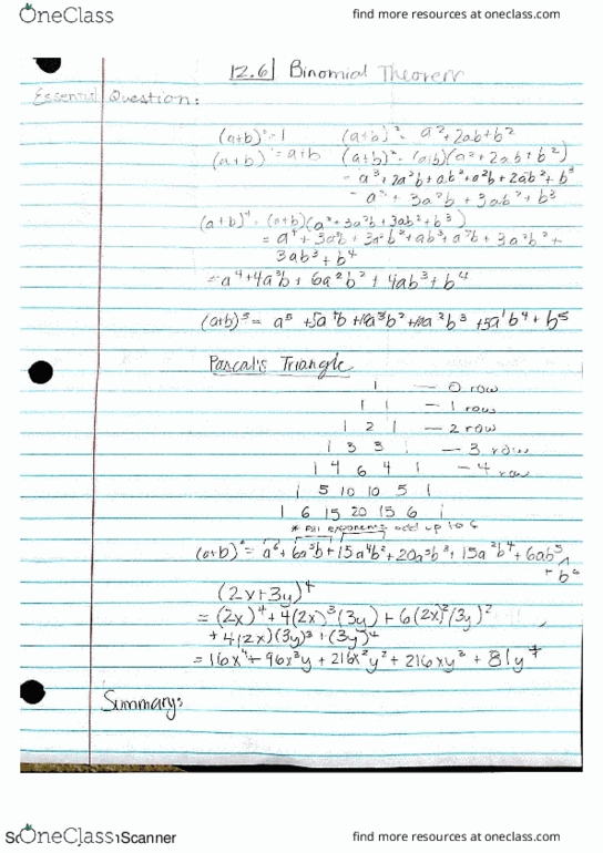 MATH 019 Lecture 12: Binomial Theorem thumbnail