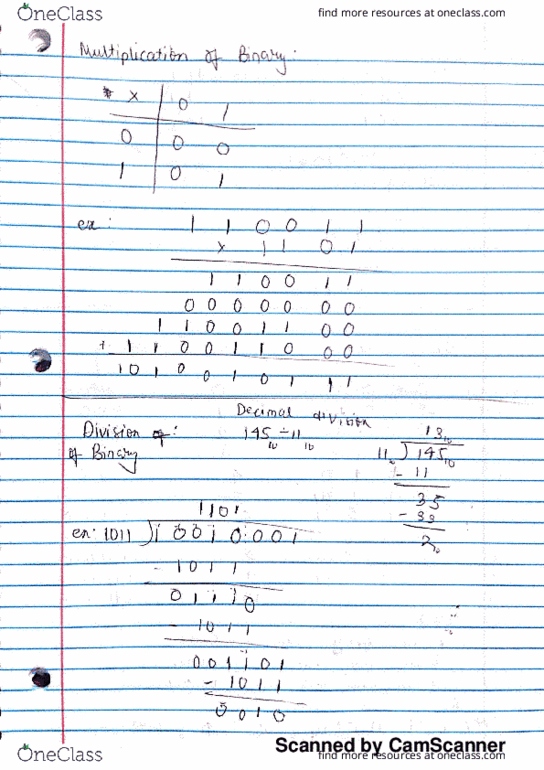 ENEE 2582 Lecture 1: multiplication and subtraction of binary thumbnail