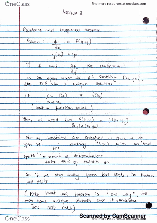 MATH-2221 Lecture 3: existence and uniqueness theorem thumbnail