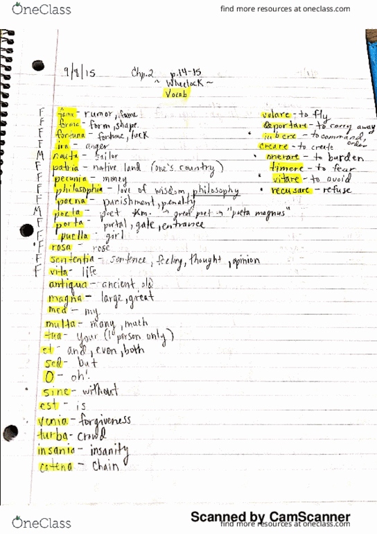 MATH 347 Lecture 4: Latin 101 Notes 9/8/15 thumbnail