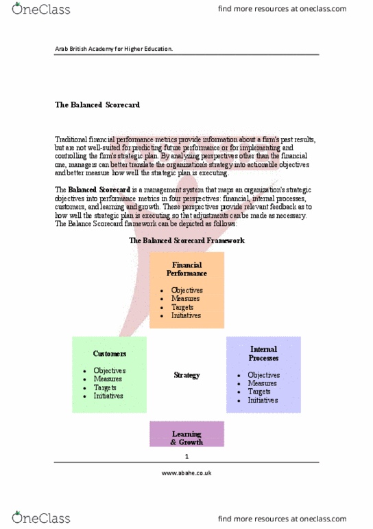 ACTG 2010 Lecture Notes - Lecture 8: Balanced Scorecard, Takeover Target, Intangible Asset thumbnail