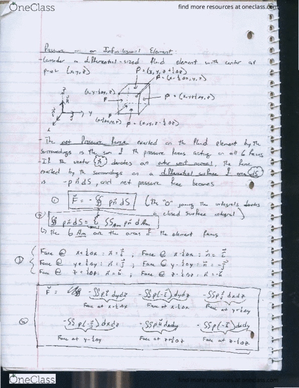 AERSP 311 Lecture 2: 4. Pressure on an Infitesimal Element thumbnail