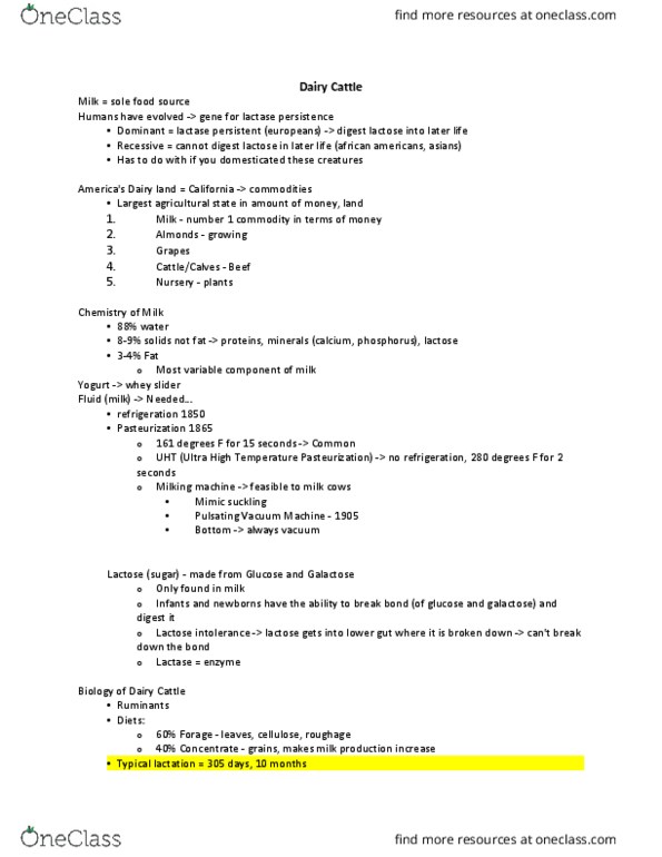 ANS 1 Lecture Notes - Lecture 5: 2011 Nfl Season, Lactose Intolerance, Sexually Transmitted Infection thumbnail