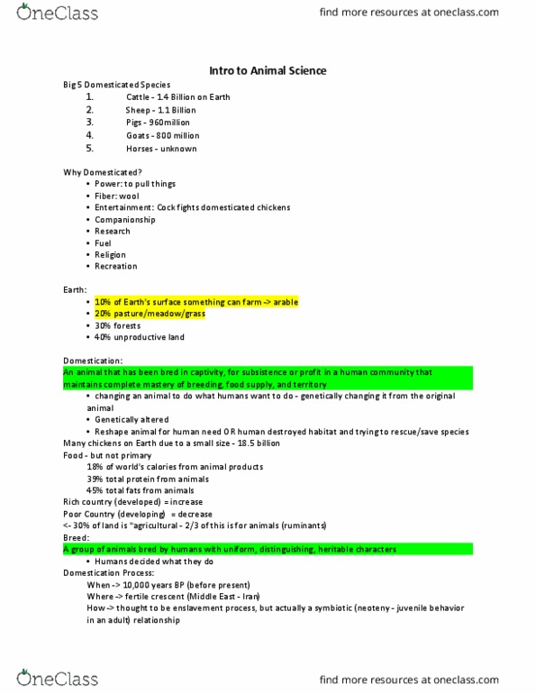 ANS 1 Lecture Notes - Lecture 1: Neoteny, Ancient Dna, Fertile Crescent thumbnail