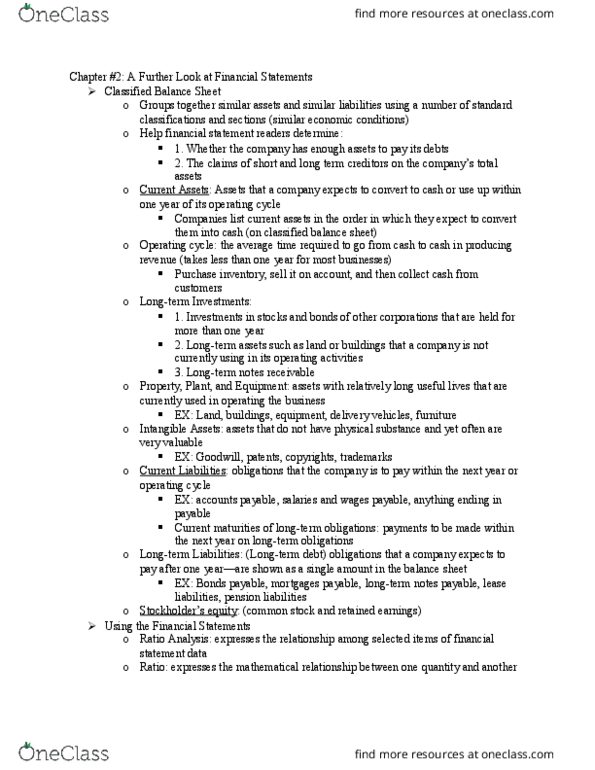 ACCT 101 Lecture Notes - Lecture 2: Accounts Payable, Current Liability, Promissory Note thumbnail