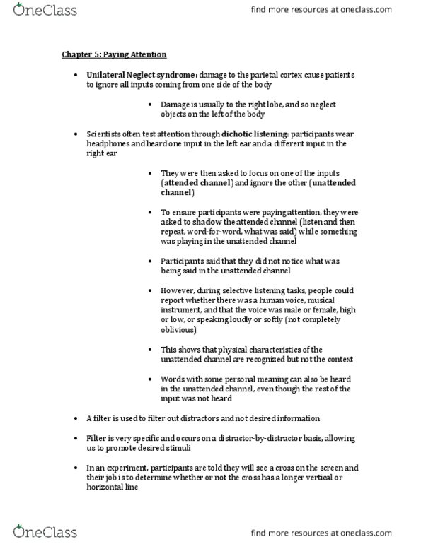 PS260 Lecture Notes - Lecture 5: Frontal Lobe, Change Blindness, Functional Magnetic Resonance Imaging thumbnail