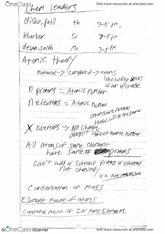 CHEM 1414 Lecture 1: Atomic Theory thumbnail