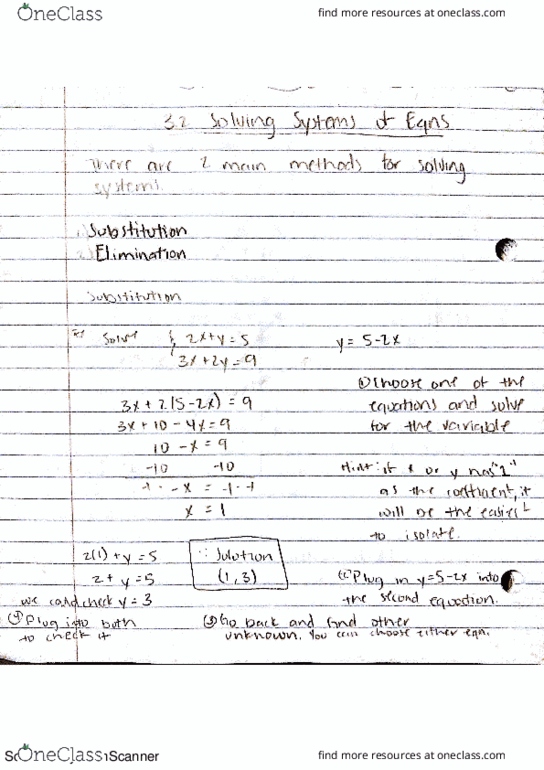 MAT 1050 Lecture 18: Solving Systems of Equations thumbnail