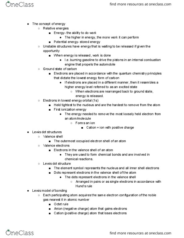 CHM 2210 Lecture Notes - Lecture 1: Electronegativity thumbnail