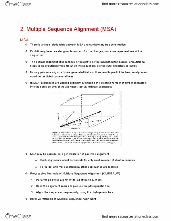 BCH 4300 Lecture Notes - Lecture 2: Multiple Sequence Alignment, Clustal, Simulated Annealing thumbnail