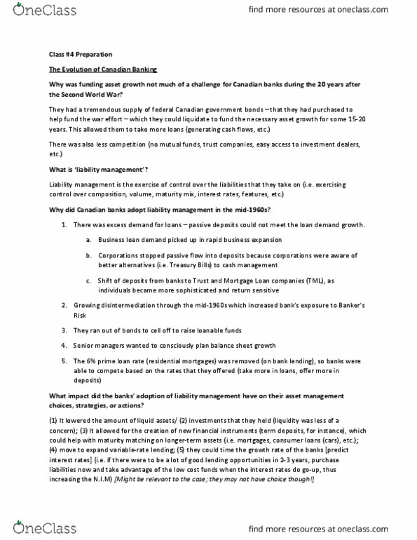 COMM 329 Lecture Notes - Lecture 4: Interest Rate Risk, Prime Rate, Loanable Funds thumbnail