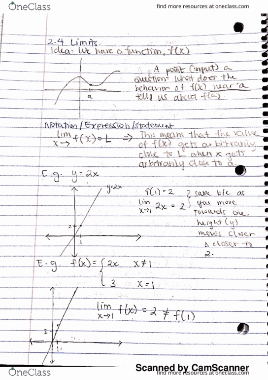 MATH10250 Lecture 3: MATH 10250 - Lecture 3 - Limits and Continuous Functions thumbnail