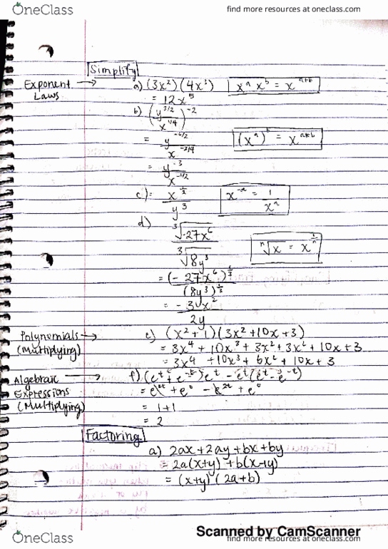 MATH10250 Lecture 1: MATH 10250 - Lecture 1 - Pre-Calculus Concepts Review thumbnail