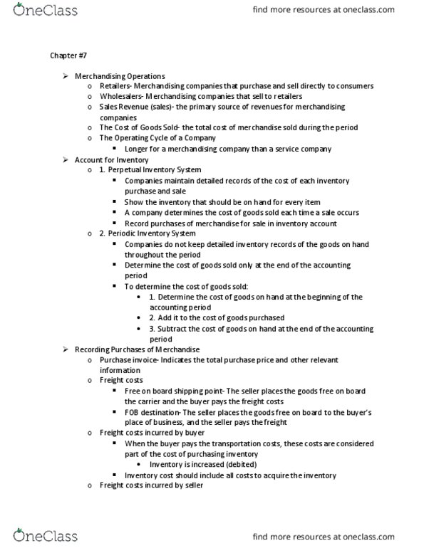 ACCT 101 Chapter Notes - Chapter 5: Cash Register, Operating Expense, Accounts Receivable thumbnail