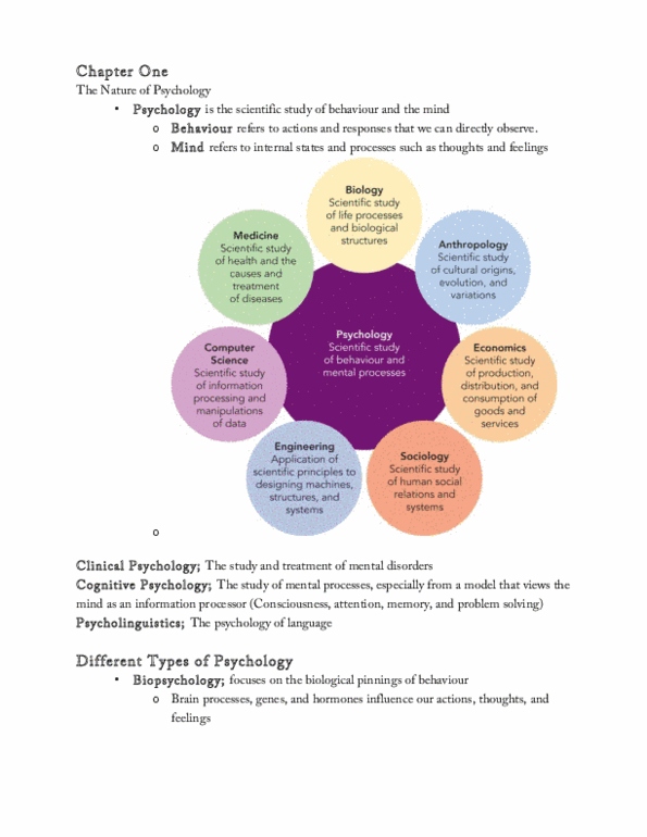 PSYC 100 Lecture Notes - Behavioral Neuroscience, Cognitive Neuroscience, Psycholinguistics thumbnail