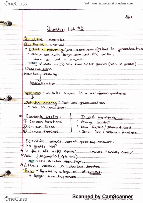 BIOL 001 Lecture 3: Bio sheet 3 thumbnail