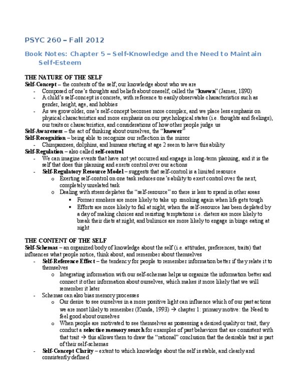 PSYC 260 Chapter Notes - Chapter 5: Binge Eating, Bulimia Nervosa, Social Comparison Theory thumbnail