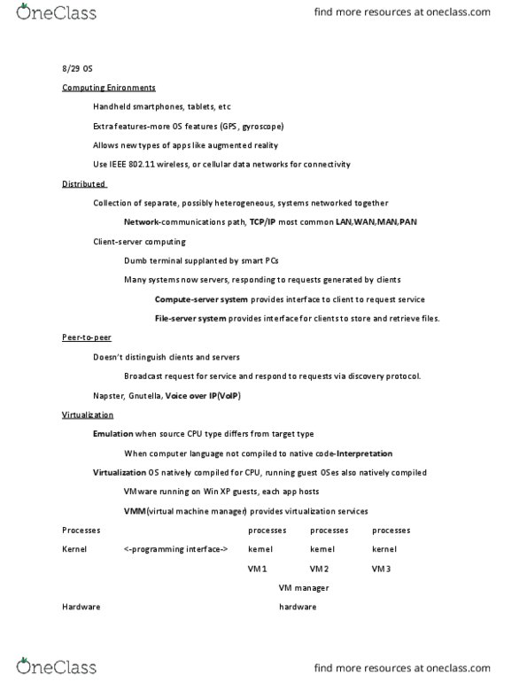 CSCE 3613 Lecture Notes - Lecture 4: Gnutella, Cloud Computing, Computer Terminal thumbnail