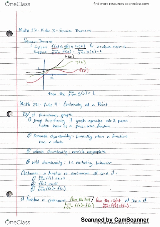 MATH 231 Lecture 3: Calculus 1 Video 3 & 4 thumbnail