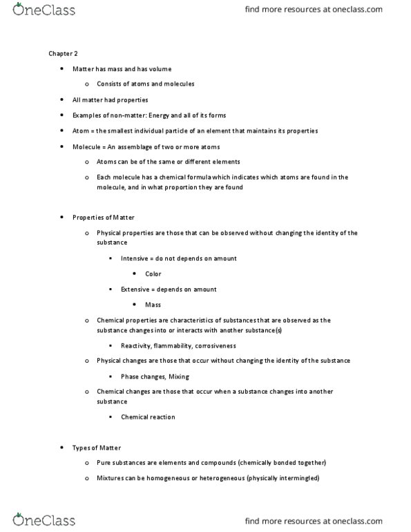 CHEM 6A Lecture Notes - Lecture 2: Unified Atomic Mass Unit, Chemical Reaction, Chemical Formula thumbnail