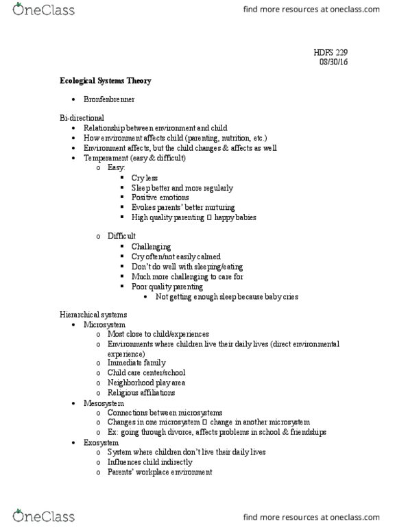 HD FS 229 Lecture Notes - Lecture 3: Ecological Systems Theory, Apache Hadoop, Reinforcement thumbnail