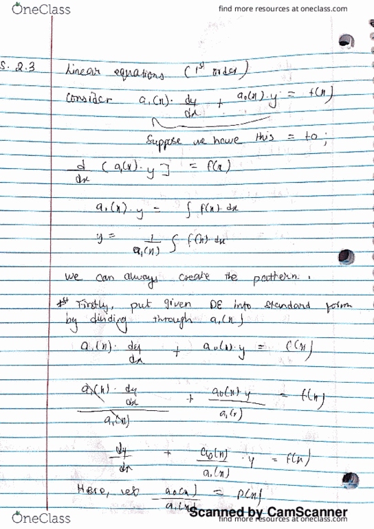 MATH-2221 Lecture 4: linear equations(1st order) thumbnail