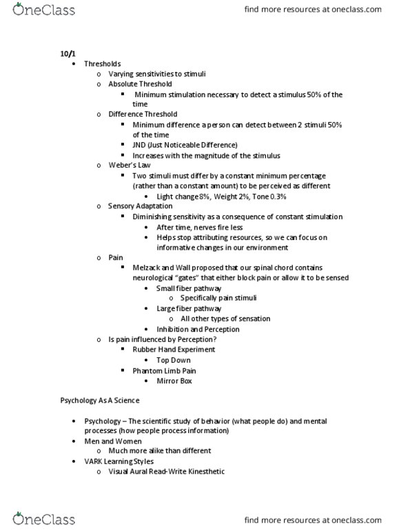 PSY-2012 Lecture Notes - Lecture 5: Phineas Gage, Lumosity, Practice Theory thumbnail