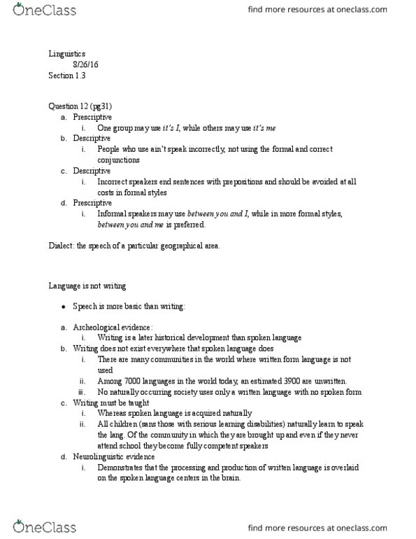 PHYS 107 Lecture Notes - Lecture 2: Spoken Language, Pragmatics, Infinitive thumbnail