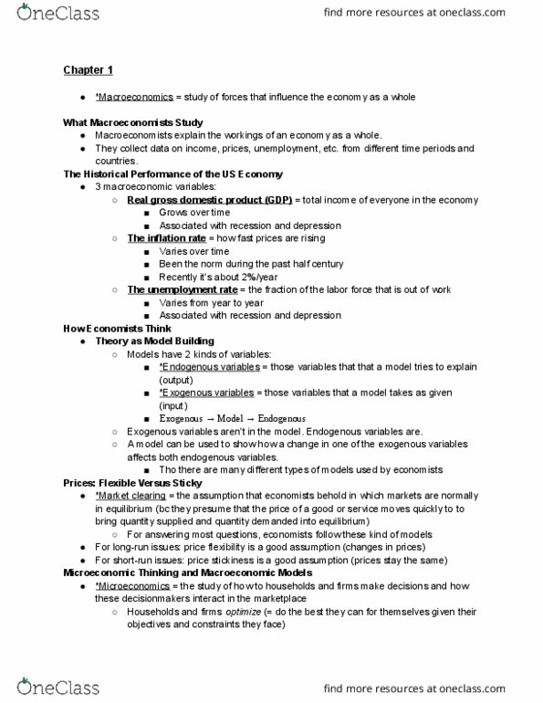 FIN 34220 Chapter Notes - Chapter 1: Real Gross Domestic Product, Gross Domestic Product, Macroeconomics thumbnail